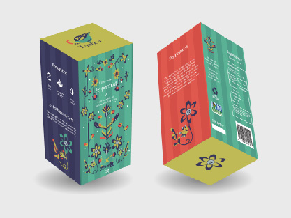 tea packaging front and back